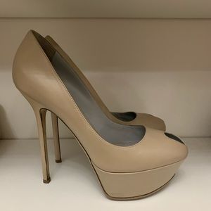 SERGIO ROSSI Cachet Peep Toe Platform Heels